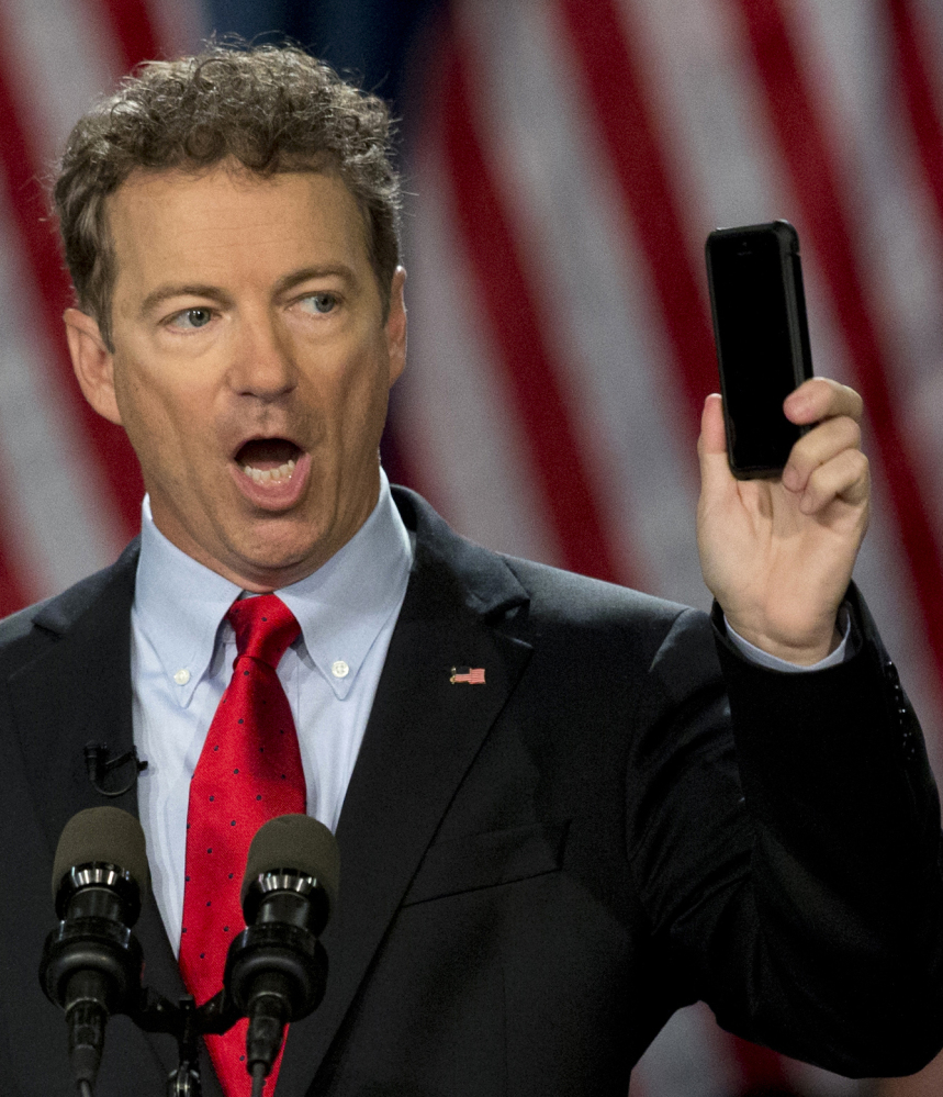 Sen. Rand Paul, R-Ky., a fierce critic of the NSA’s spying programs, tweeted, “My filibuster continues to end NSA illegal spying.”