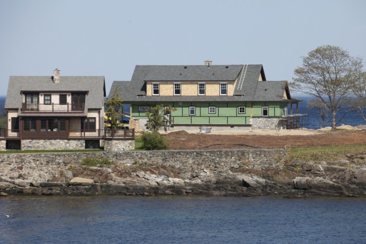  Jeb Bush's vacation home is under construction Sunday on Walker's Point in Kennebunkport.
Joel Page/Staff Photographer