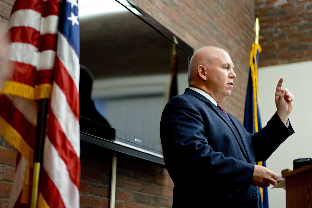 Acting Chief Vern Malloch holds a news conference Tuesday at police headquarters. He said the shooting victims were likely acquainted with their assailants, but declined to say whether any suspects had been identified.
