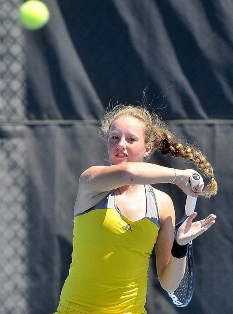 Sadie Hammond of Belgrade, who has been competing professionally, will enter the University of Tennessee in the fall. Players may win up to $10,000 in prize money per year before college.