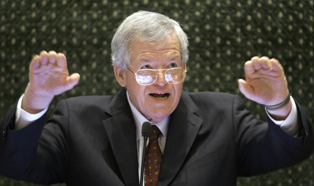 Federal prosecutors indicted former U.S. House Speaker Dennis Hastert on bank-related charges Thursday in Chicago.