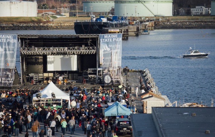 Waterfront Concerts, which put on 27 shows at the Maine State Pier this summer, wants to put a cover over the pier for future shows.