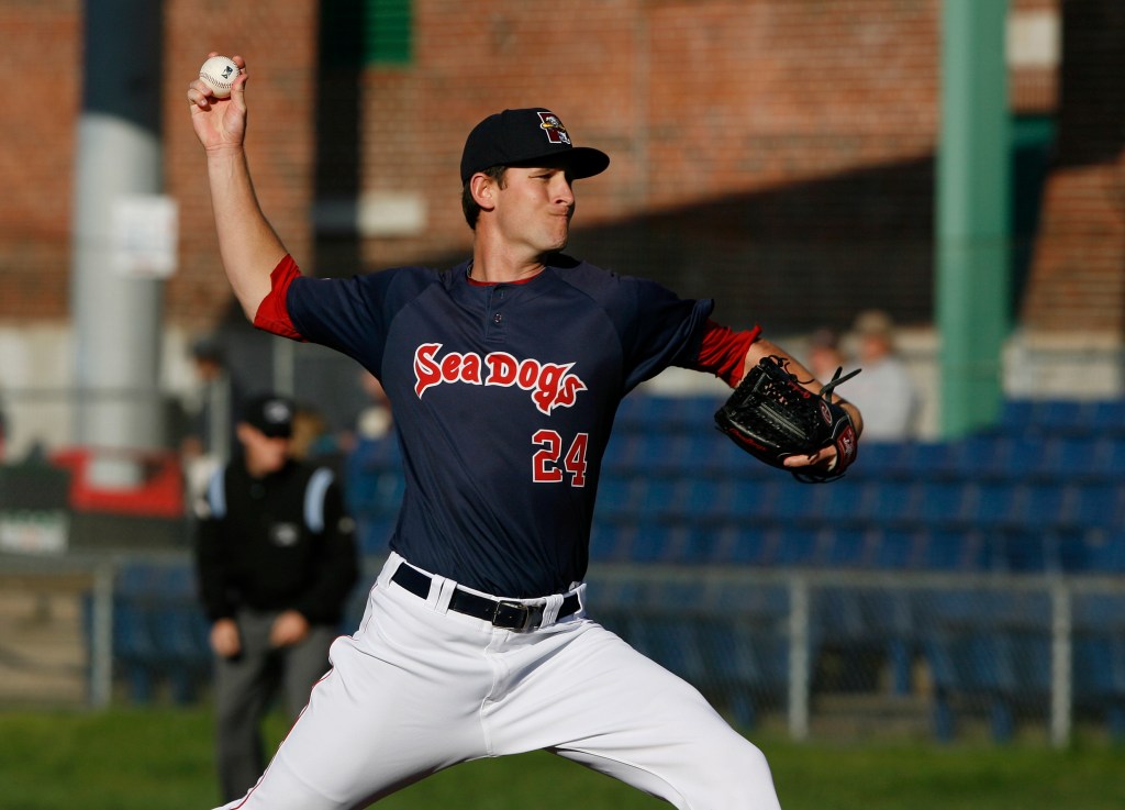 Joe Gunkel, who also can relieve, started a Double-A game for the first time and came out a winner for the Sea Dogs. Gunkel bore down with runners on base and allowed one run in five innings of a 4-1 victory against Altoona at Hadlock Field. Joel Page/Staff Photographer 