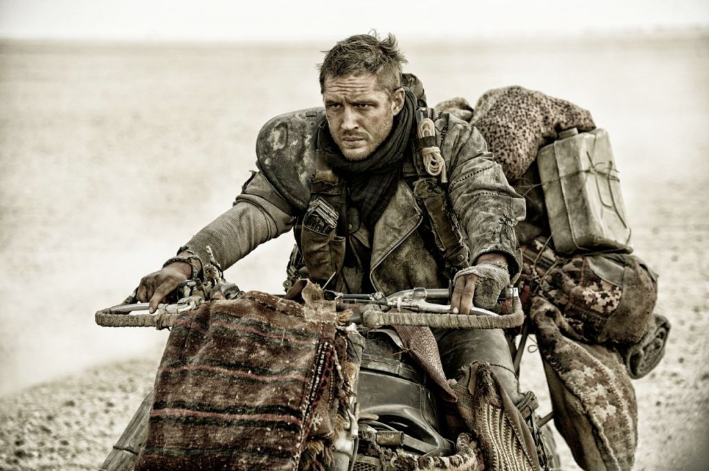 Tom Hardy stars as Max Rockatansky in the post-apocalytic “Mad Max:Fury Road," a Warner Bros. Pictures release. Warner Bros. Pictures via AP