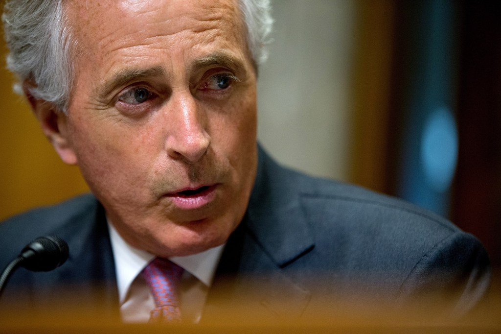 Sen. Bob Corker, R-Tenn., chairman of the Foreign Relations Committee, said of the vote on the bill Thursday: “No bill. No review.”
