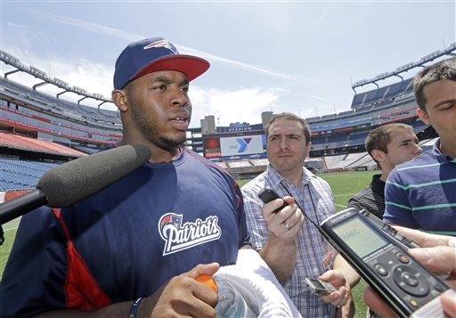 New England Patriots rookie Shaq Mason speaks to the media at Gillette Stadium in Foxborough, Mass., Thursday. The Associated Press