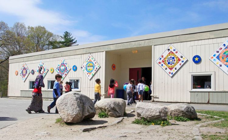 Students file into Hall Elementary School in this May 2014 photo. The Maine Department of Education has offered to fund construction of a school to replace Hall – estimated to cost $20 million – but is asking school officials to consider the efficiencies of building a larger, consolidated school on one site.  Jill Brady/Staff Photographer