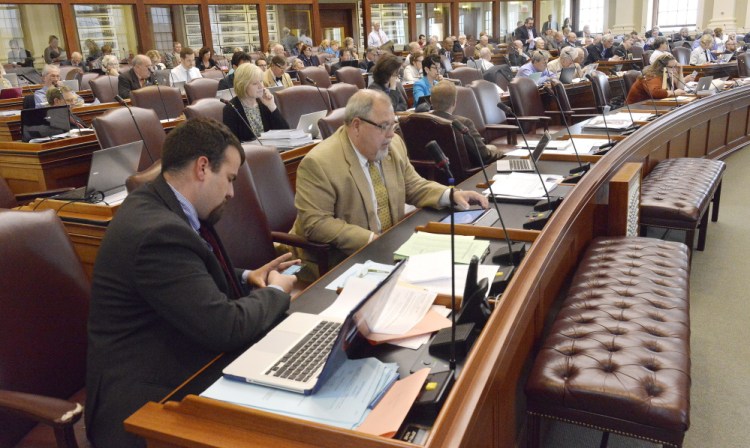 The Maine House of Representatives is shown at work this month. Gov. Paul LePage is routinely vetoing legislation that reaches his desk.