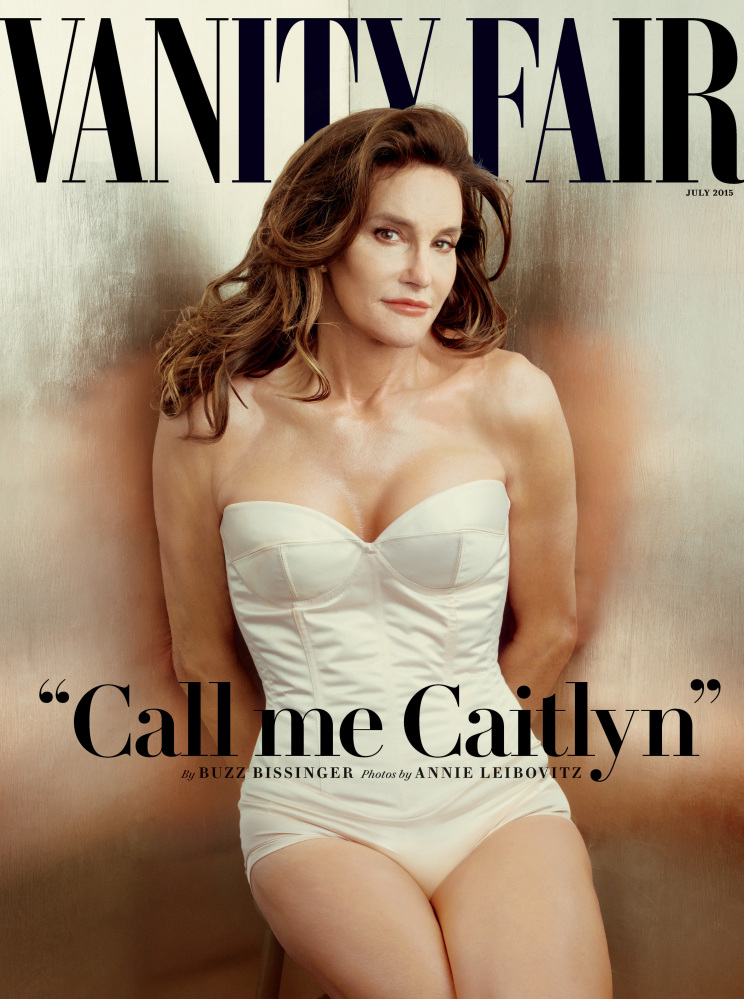 The cover of the July issue of Vanity Fair magazine shows Bruce Jenner debuting as a transgender woman named Caitlyn Jenner.
