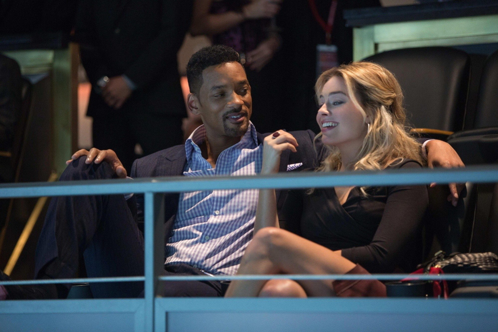 Will Smith and Margot Robbie in “Focus.”