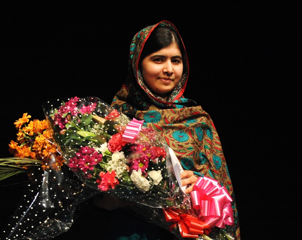 Malala Yousafzai, addressing the media after winning the Nobel Peace Prize in 2014, was targeted by Taliban militants because she advocated education for women.