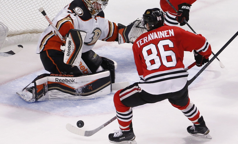 Teuvo Teravainen scored only nine points for the Blackhawks during the regular season, but the 20-year-old rookie has become a key contributor in the playoffs.