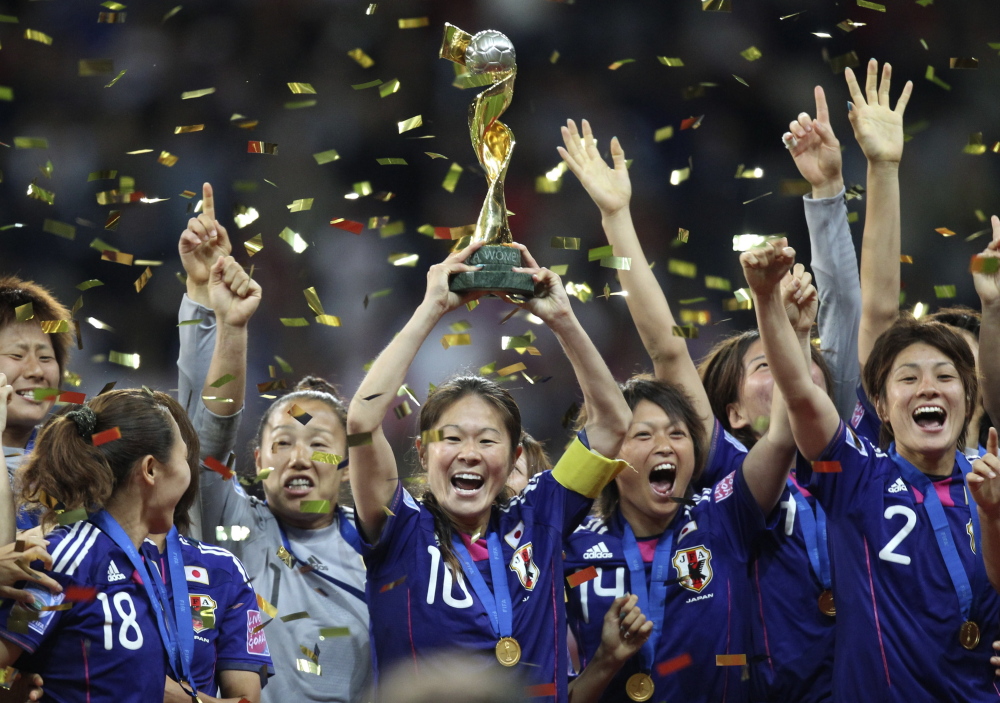 Four years ago, Japan pulled the major surprise, winning the Women’s World Cup by defeating the United States on penalty kicks in the final. Japan’s captain, Homare Sawa, center, will compete again. The event starts Saturday and ends July 5.