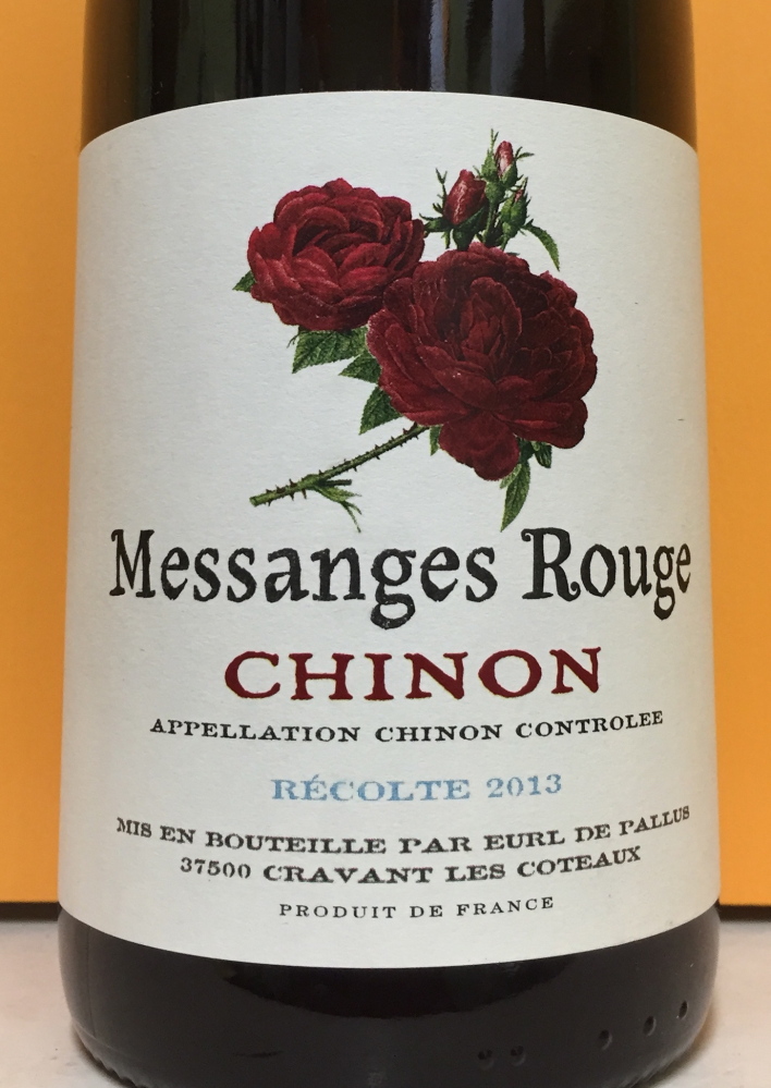The approachable Eurl de Pallus Messanges Rouge Chinon 2013 is direct and charming.