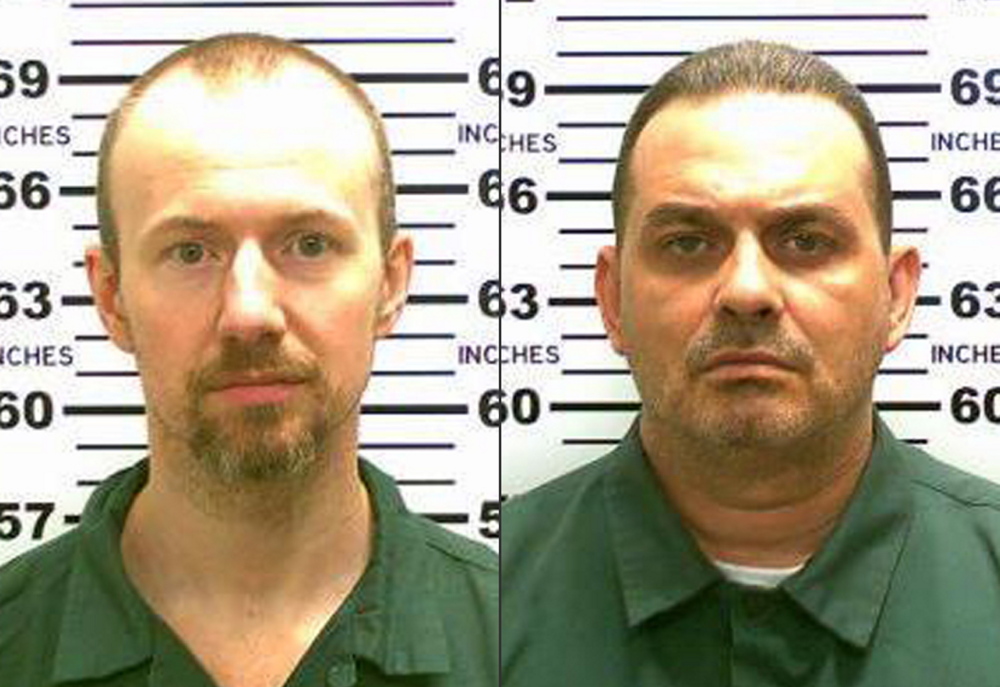 David Sweat, left, and Richard Matt. 
New York State Police via The Associated Press