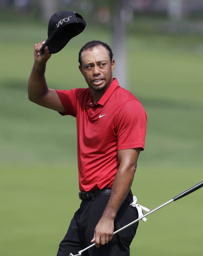 Tiger Woods hasn’t won a major since the 2008 U.S. Open – his third Open title and 14th major overall.