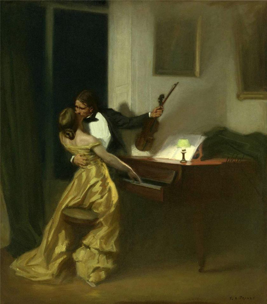 “Kreutzer Sonata” by René François Xavier Prinet.