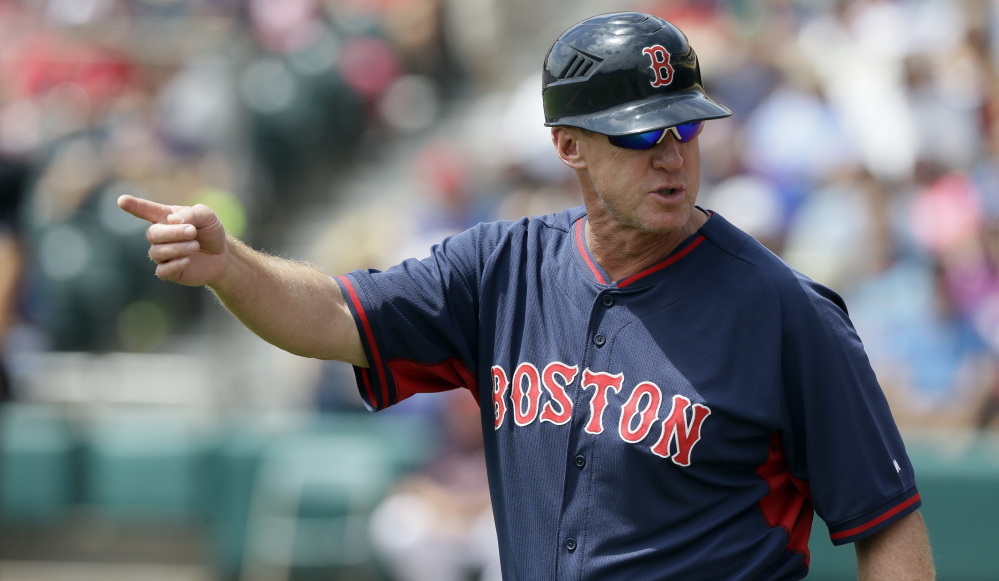 Red Sox third base coach Brian Butterfield is accomplished as a coach – he helped Derek Jeter improve his fielding – and comes by it rightly as the son of a University of Maine skipper.