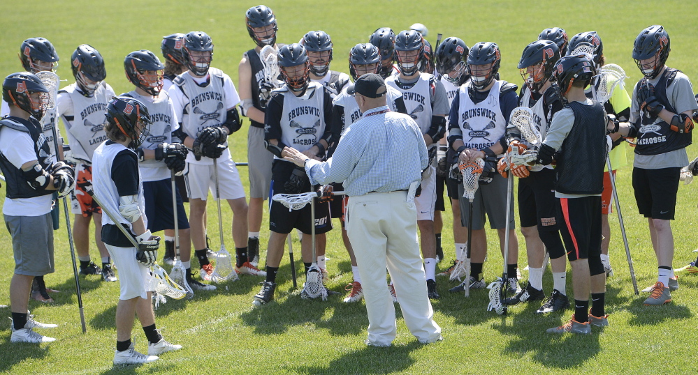 Brunswick Coach Don Glover has built a boys’ lacrosse program that some other towns can only envy. Boys are playing from the third grade on and the results show in high school, where the Dragons have become consistent contenders for the Class A state championship.