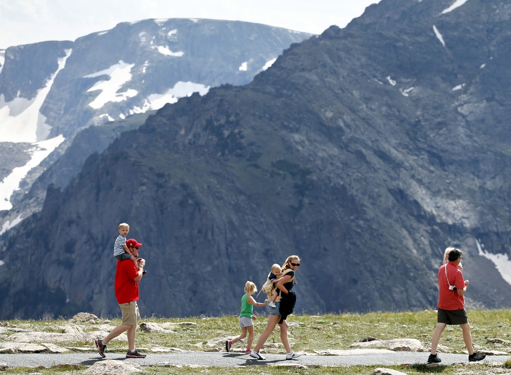 Many national parks visitors – like these in Rocky Mountain National Park in Colorado – are participating in research that tracks their movements with GPS devices. Ultimately, researchers say, the information can be used to improve visitors’ park experience.
