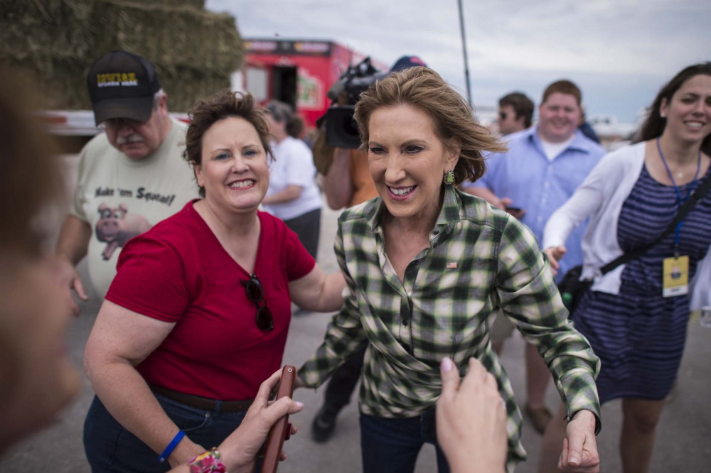Republican presidential hopeful Carly Fiorina, a former chief executive of Hewlett-Packard, wants to cut government regulations on small business to aid female entrepreneurs.