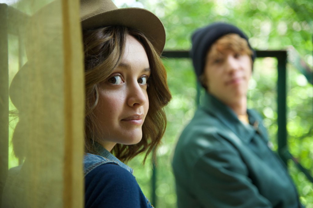 Olivia Cooke and Thomas Mann in “Me and Earl and the Dying Girl.”