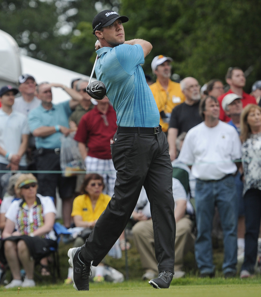 Graham DeLaet made a move up the leaderboard Saturday at the Travelers Championship in Cromwell, Conn. DeLaet shot 6-under par to reach 13-under for the tournament. He is tied for second, one shot behind Brian Harman.