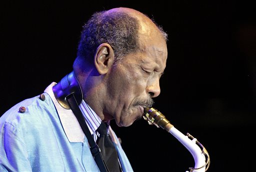 Jazz innovator Ornette Coleman performs at a 2007 concert in  Essen, Germany. In his later years, he became a respected elder statesman, with membership in the elite American Academy of Arts and Letters and a Grammy lifetime achievement award, even though none of his recordings ever won a Grammy. The Associated Press