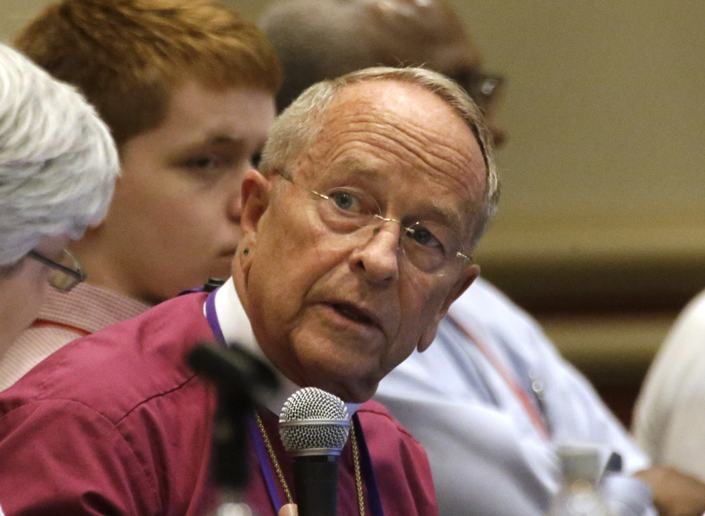 Bishop Gene Robinson, who in 2003 became the first Episcopal bishop to live openly with a same-sex partner, attends the Episcopal General Convention.