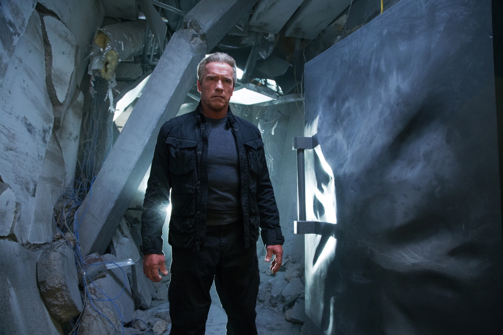 Arnold Schwarzenegger in “Terminator Genisys.”