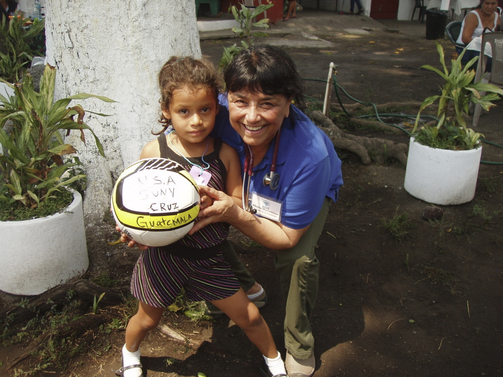 Thanks to the efforts of Alberta Longone-Messer of Wayne, children from the Escuintla region of Guatemala have access to safe drinking water, lack of which shortens life spans and increases infant mortality.
