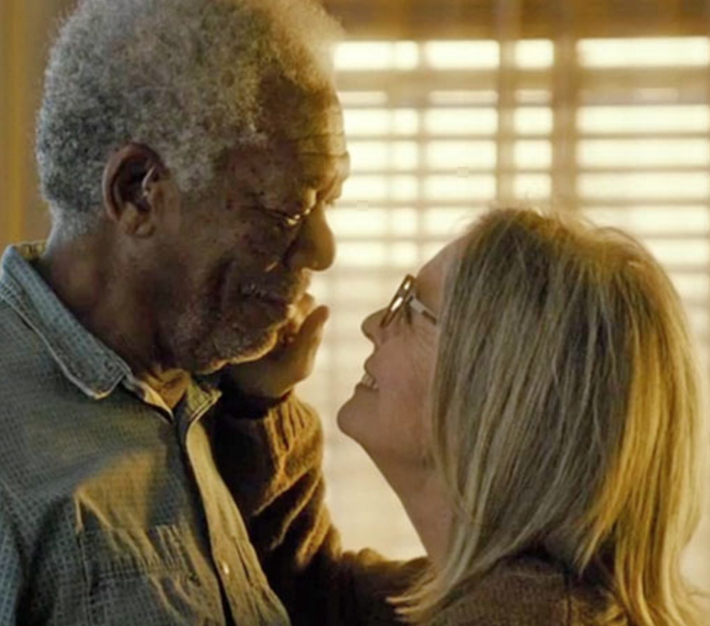 Morgan Freeman and Diane Keaton in “5 Flights Up.”