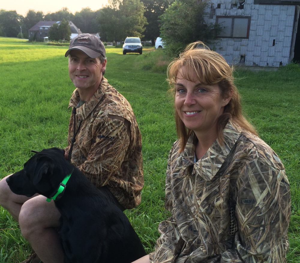 Eric and Melissa Bartlett of Hollis Center are decorated hunting-dog trainers and the backbone of the Saco River Hunting Retriever Club.