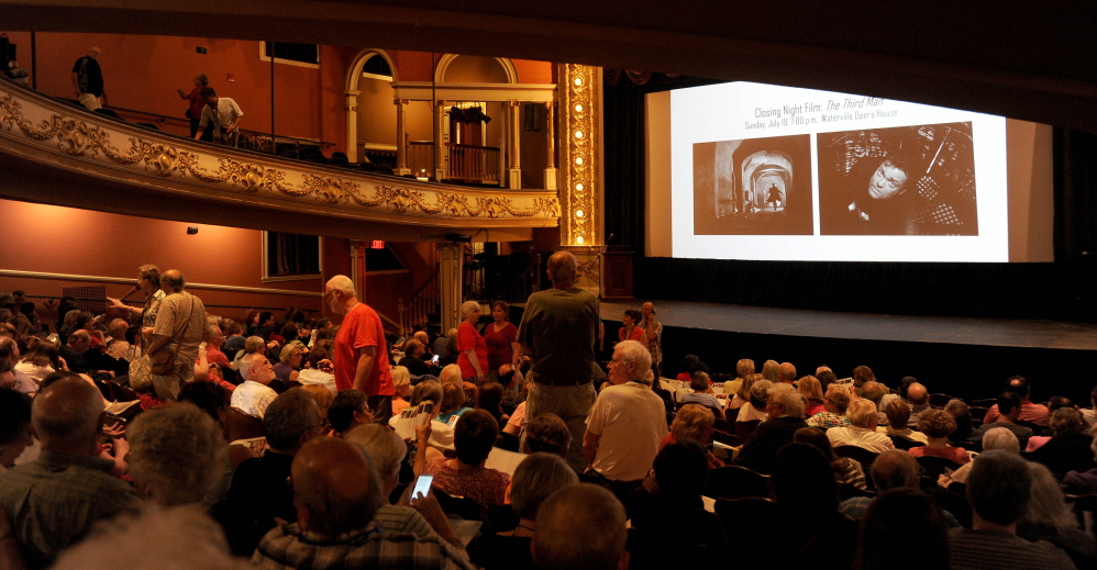 It was a big crowd Friday night at the Waterville Opera House for the opening night of the Maine International Film Festival in Waterville.