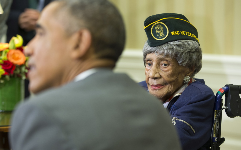 Emma Didlake is likely the nation’s oldest World War II veteran at 110. She was a guest of President Obama at the White House on Friday.
