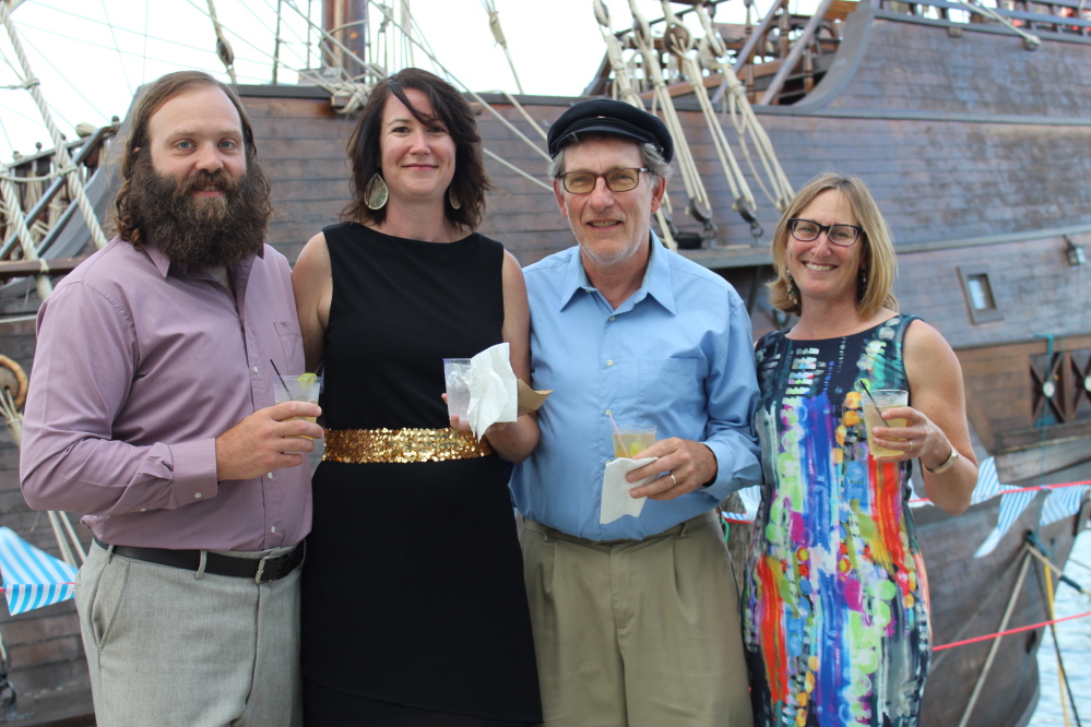 SailMaine supporters Chris Beth, Lori Eschholz, and Mike and Judy Bruenjes. Chris and Mike share a boat.