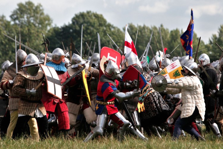Knights battle Saturday in Agincourt. 