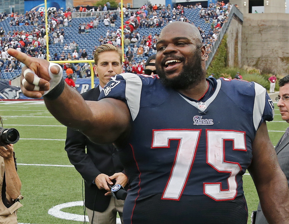NO VINCE: After 11 seasons in New England, Vince Wilfork signed with Houston.