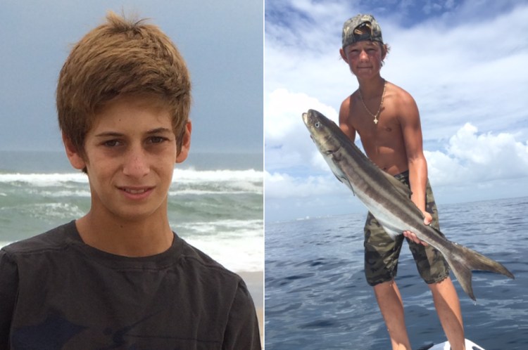 Perry Cohen, left, and Austin Stephanos are both 14.
