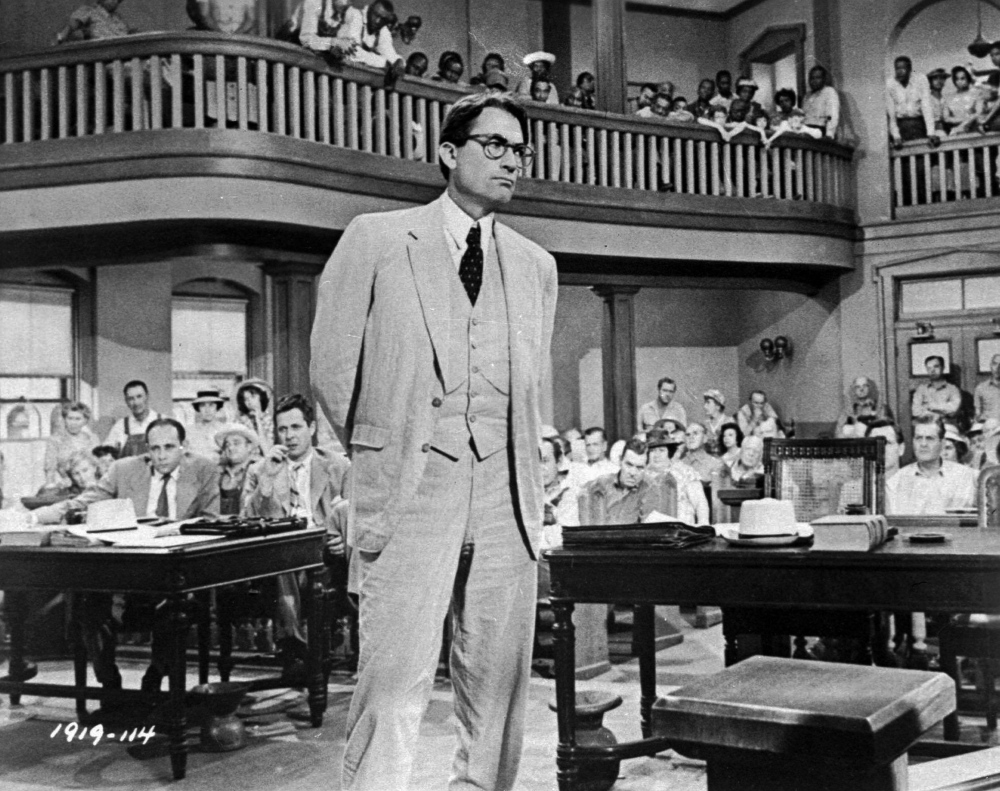 Gregory Peck depicts Atticus Finch, a small-town Southern lawyer who defends a black man accused of rape, in the 1962 movie “To Kill a Mockingbird,” based Lee's novel.. In “Go Set a Watchman,”  Atticus is still a man of principle, “exacting lasting change in a way that works in his time and setting,” one reader said.