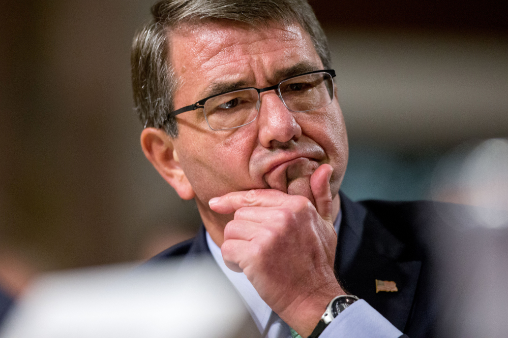 Defense Secretary Ash Carter says that existing Pentagon policy gives commanders at U.S. installations “the option of (employing) additional armed personnel.”
The Associated Press