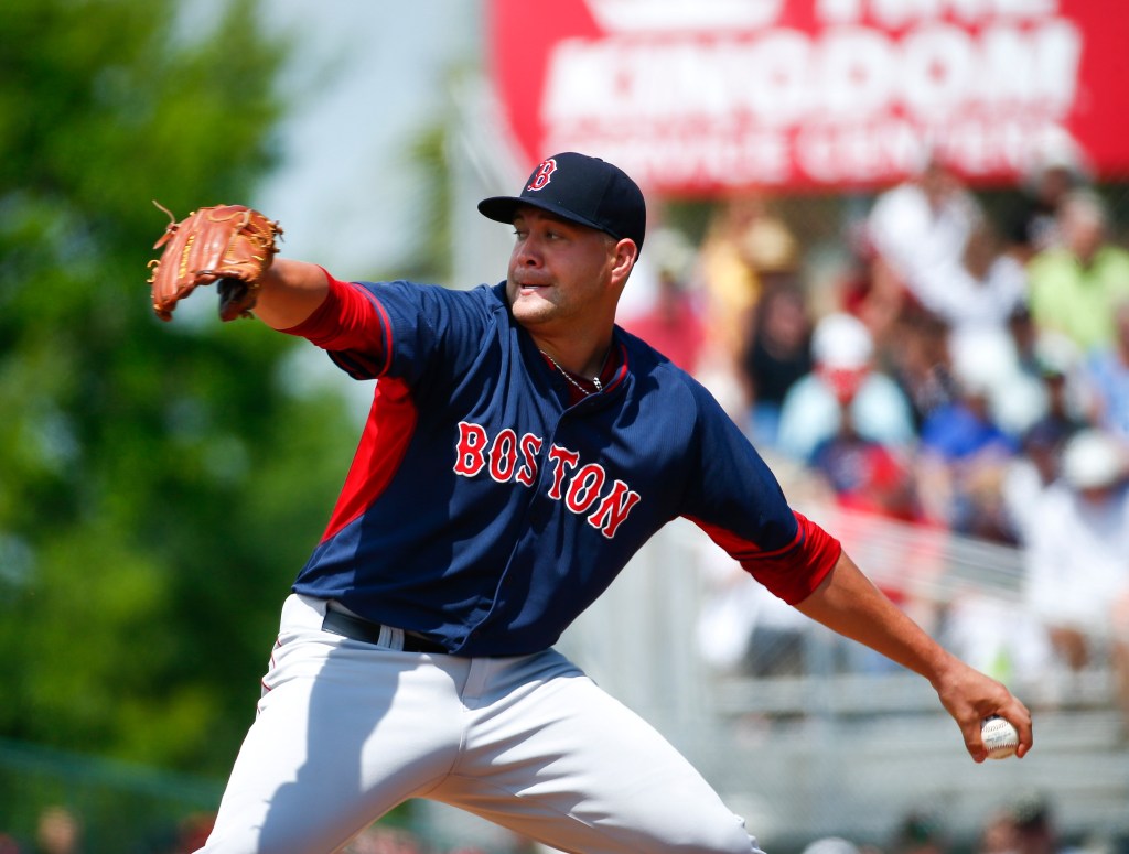 Brian Johnson, above, has become another left-handed starter brought up from Triple-A to join the Boston Red Sox. Would the team actually bring up Henry Owens as a third rookie left-hander before the season gets out of hand? The Associated Press