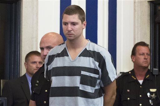 Former University of Cincinnati police officer Ray Tensing appears for his arraignment in the shooting death of Samuel DuBose, Thursday in Cincinnati. The Associated Press
