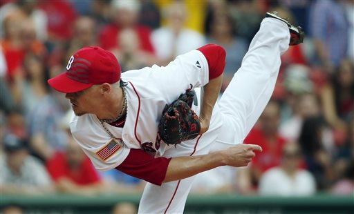 Red Sox pitcher Clay Buchholz came within one out of a shutout against Houston on Saturday. The Associated Press