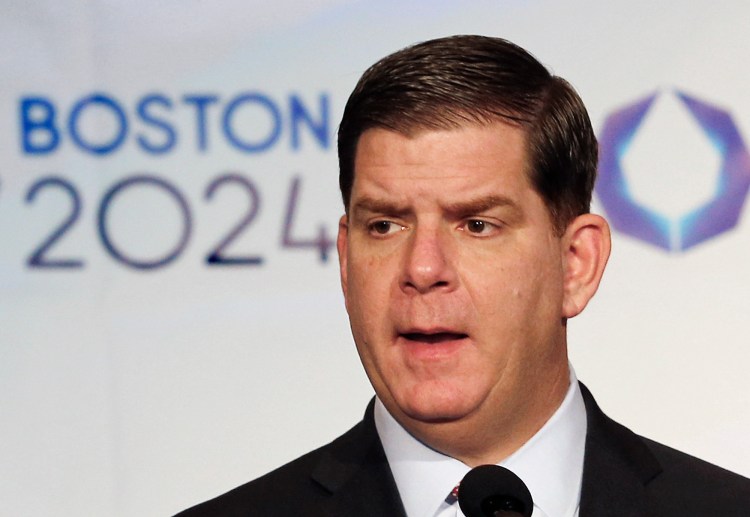 "If committing to signing the guarantee today is what's required to move forward, then Boston is no longer pursuing the 2024 Olympic and Paralympic games,"  Boston Mayor Marty Walsh says.
The Associated Press