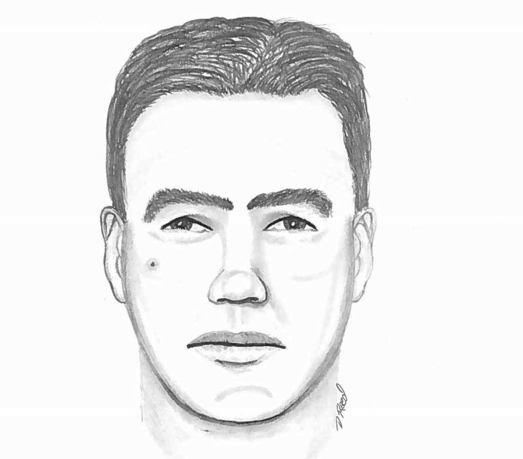 Gorham police released this sketch of one of two men wanted in connection with a burglary and assault on Huston Road on July 19.