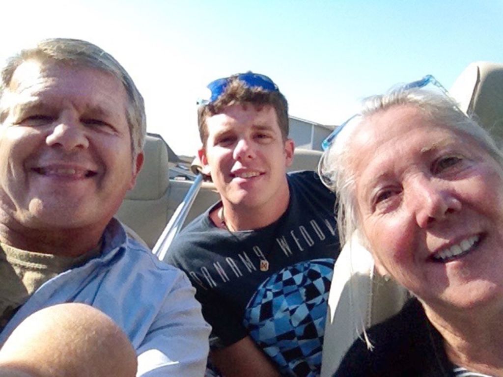 A September 2014 shows David Paul McCarthy, 29, out for a drive through Bar Harbor with his father Kevin McCarthy and stepmother Nancy McCarthy.  A month later, Oct. 17, David died of a heroin overdose. Washington Post photo by Linda Davidson