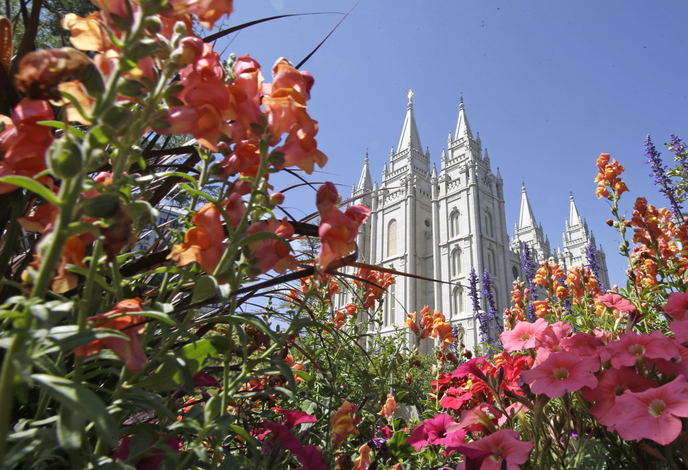The Salt Lake Temple in Salt Lake City. The Associated Press