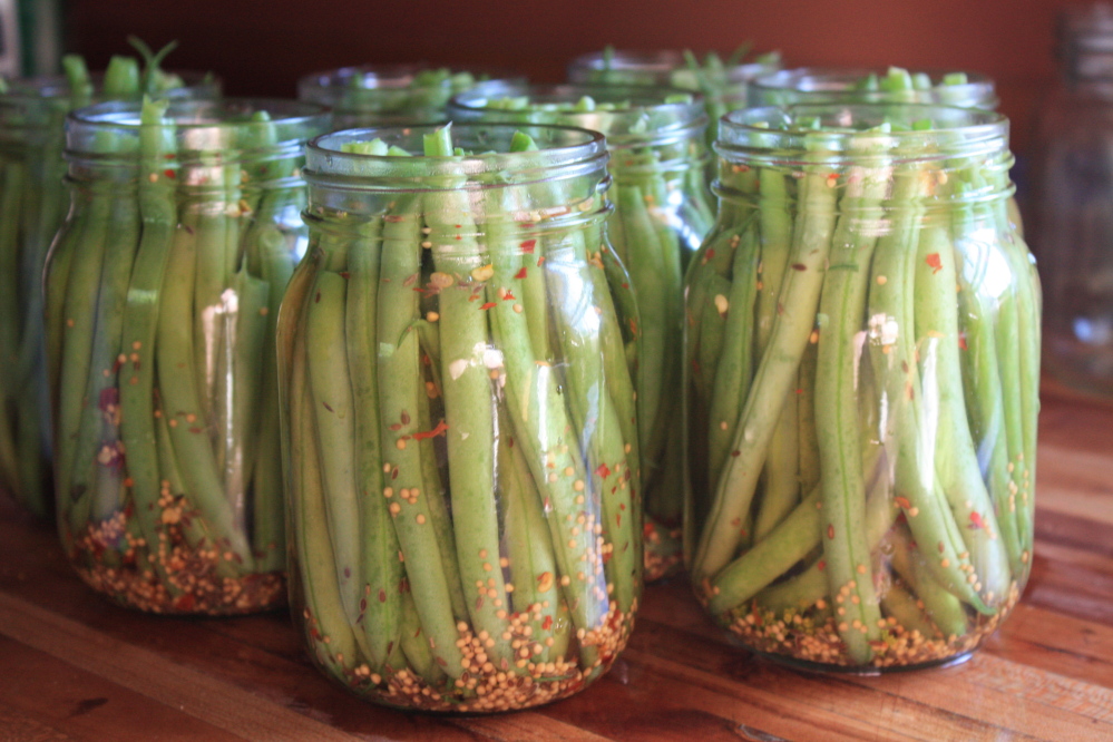 Dilly beans preserve the taste of summer.