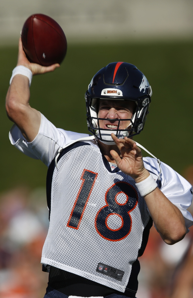 Broncos quarterback Peyton Manning has had his reps limited in practice and is unlikely to play in Denver’s preseason opener at Seattle.